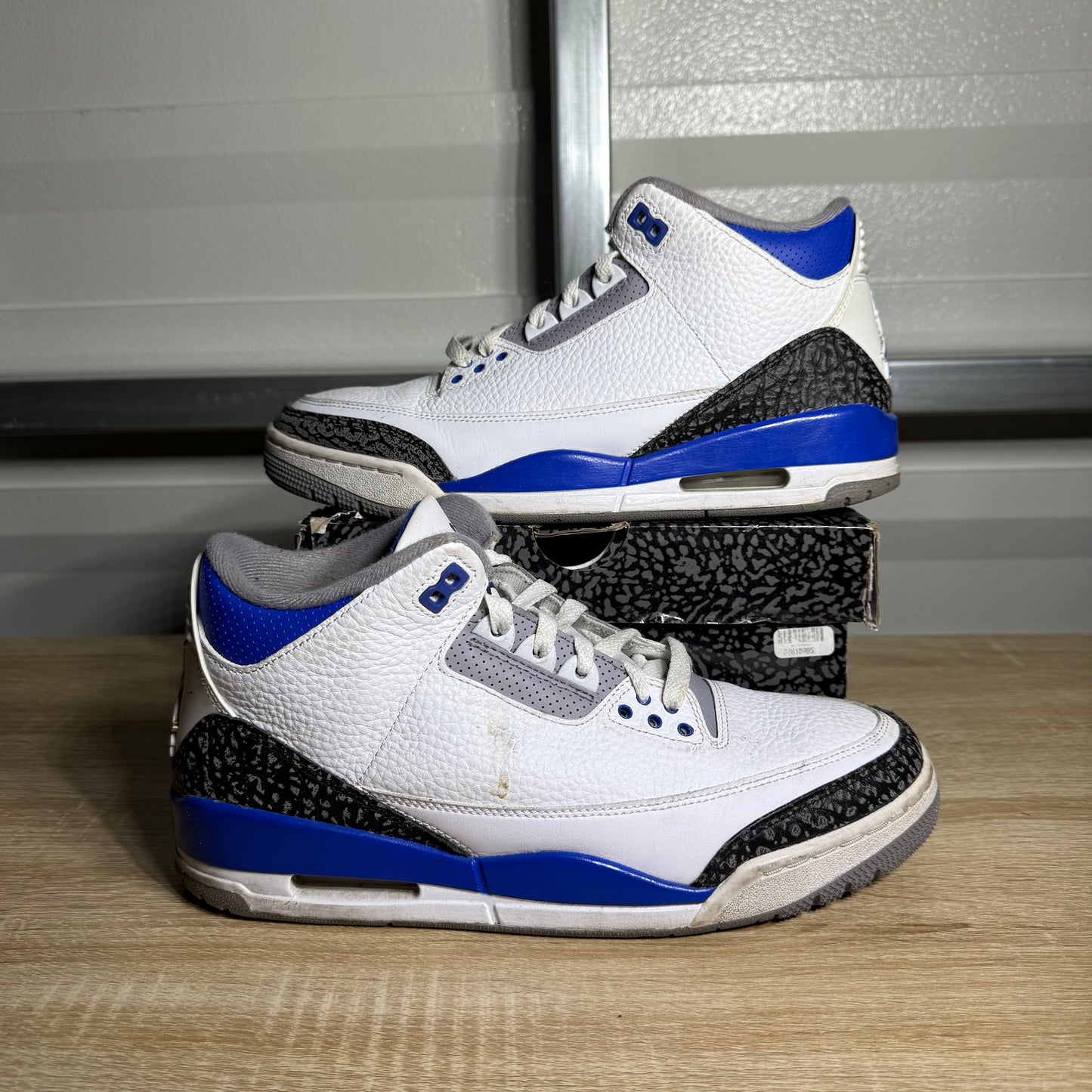 Size 9.5 - AJ 3 Retro Racer Blue
