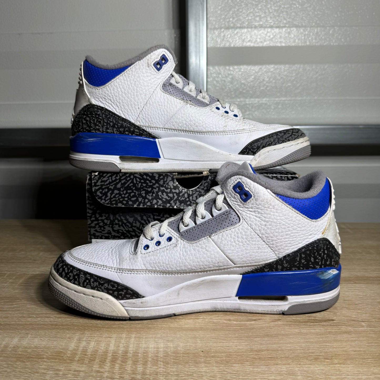 Size 9.5 - AJ 3 Retro Racer Blue