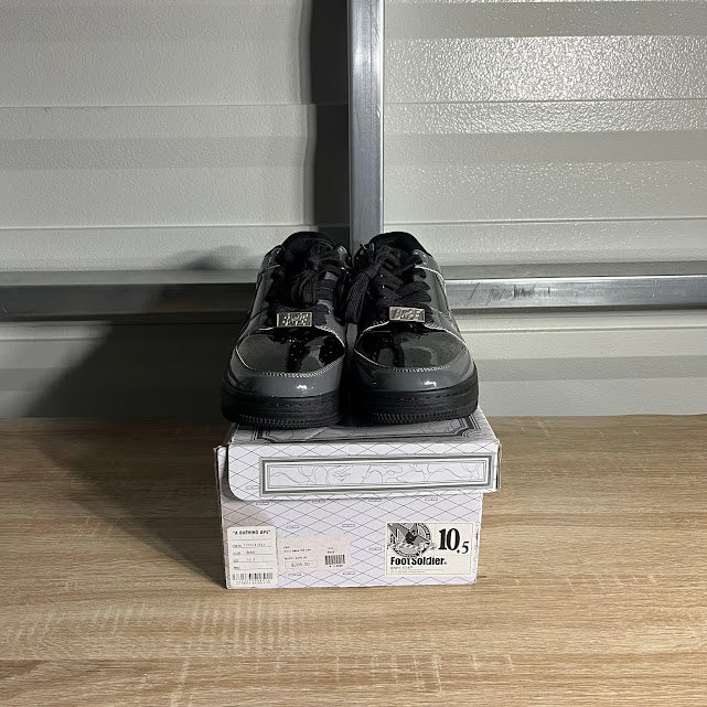 Size 10.5 - BAPE Sta Low Black and Grey