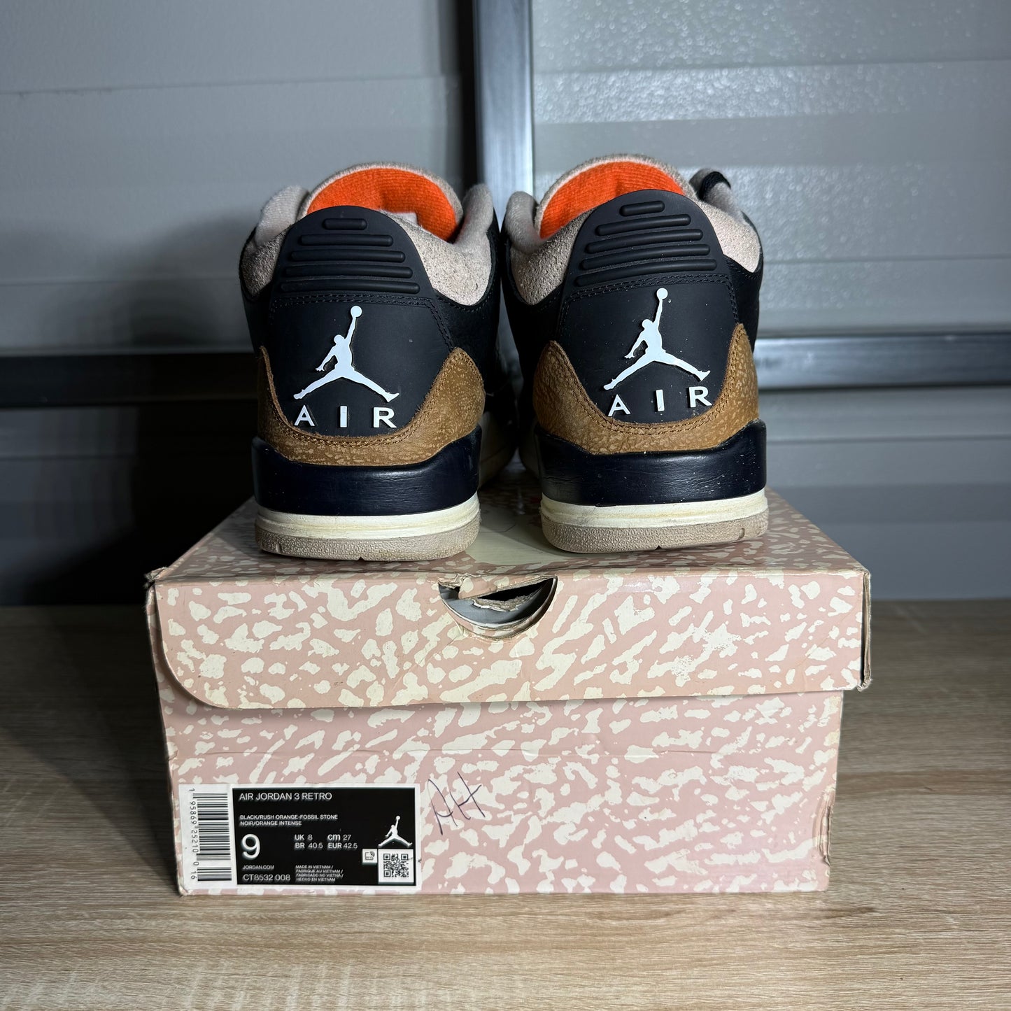 Size 9 - AJ 3 Retro Desert Elephant