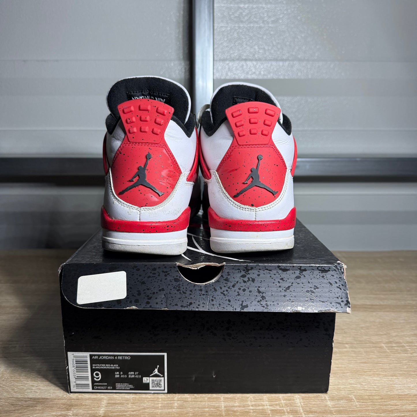 Size 9 - AJ 4 Retro Red Cement