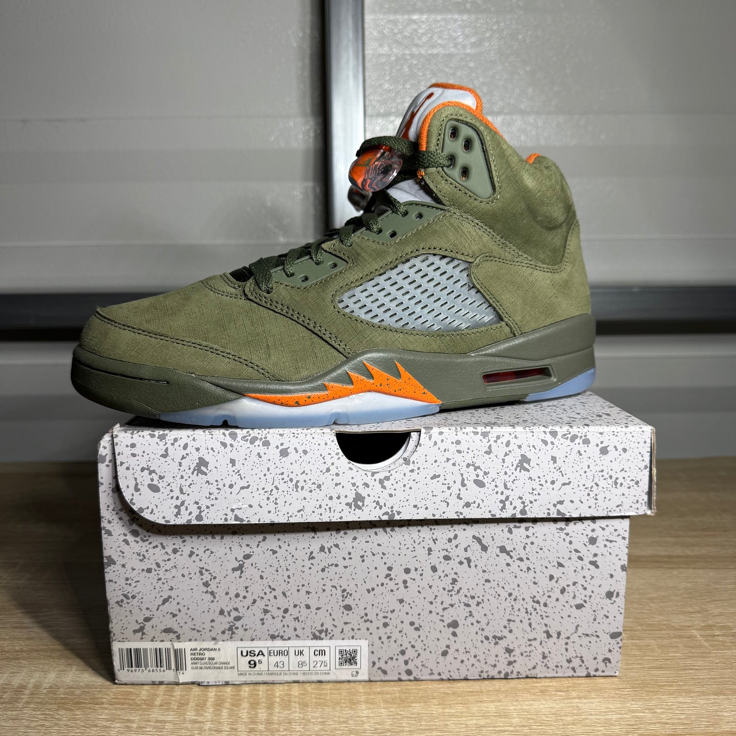 Size 9.5 - AJ 5 Retro Olive