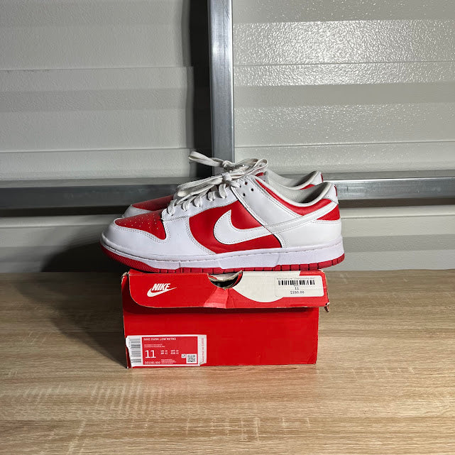Size 11 - Dunk Low Retro Championship Red
