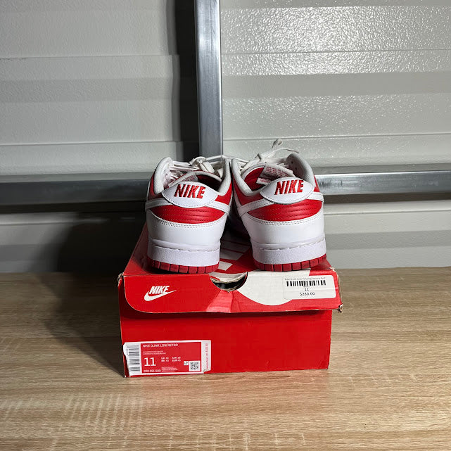 Size 11 - Dunk Low Retro Championship Red