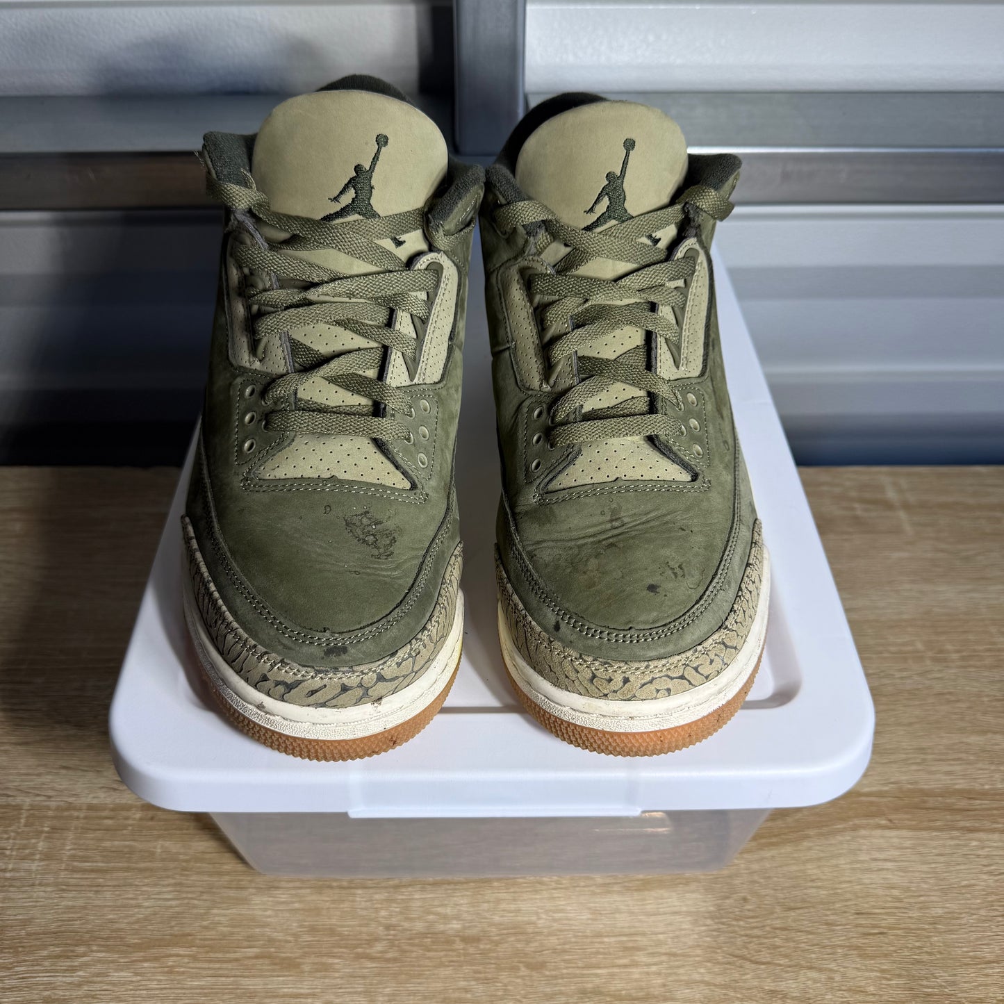 Size 10W - AJ 3 Retro Medium Olive