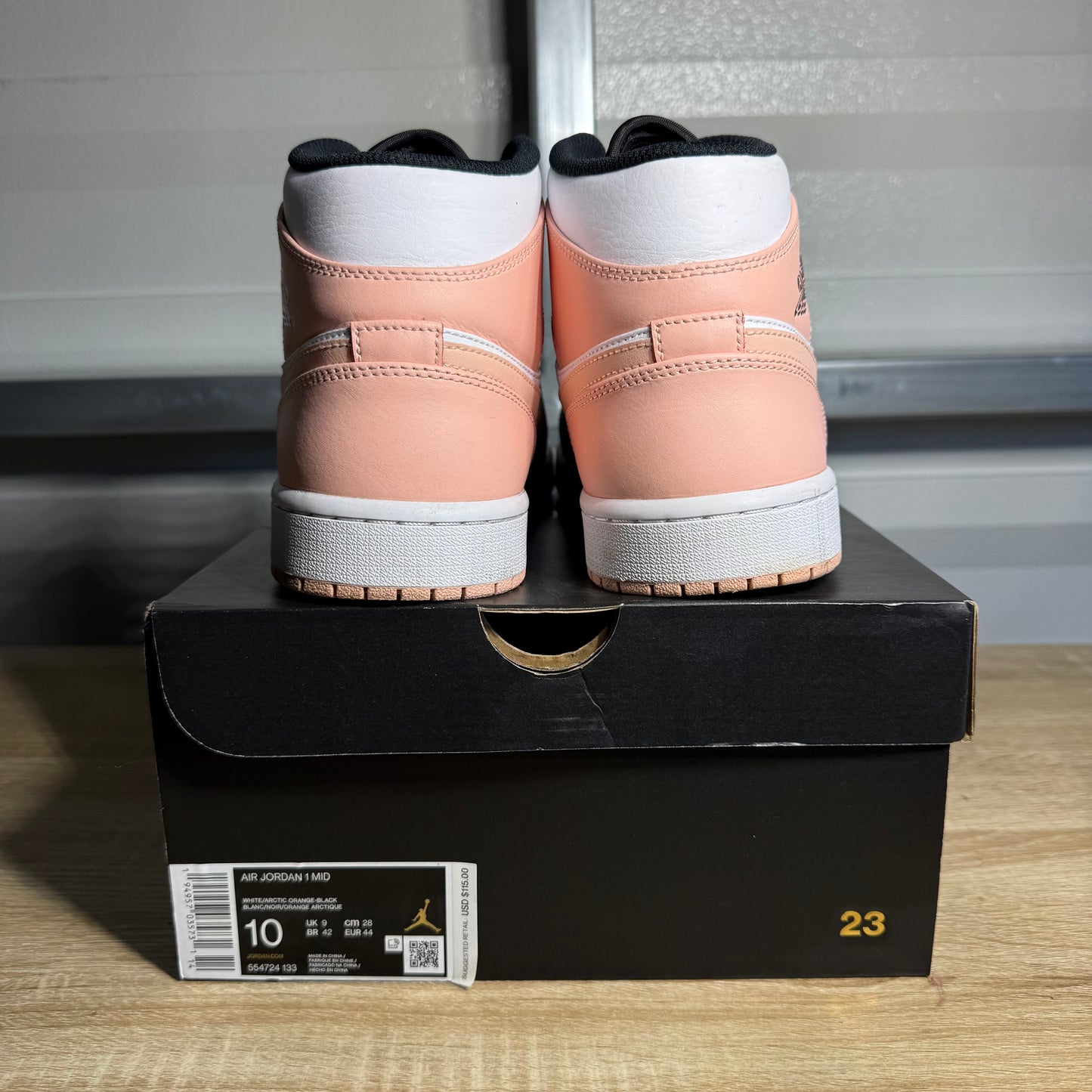 Size 10 - AJ 1 Mid Arctic Orange Black