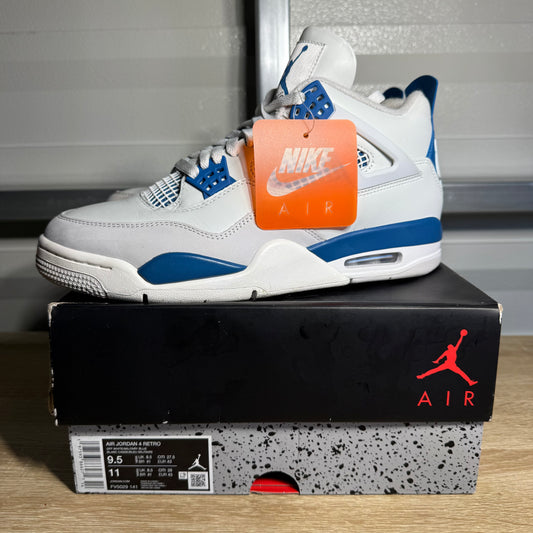 Size 9.5 - AJ 4 Retro Military Blue