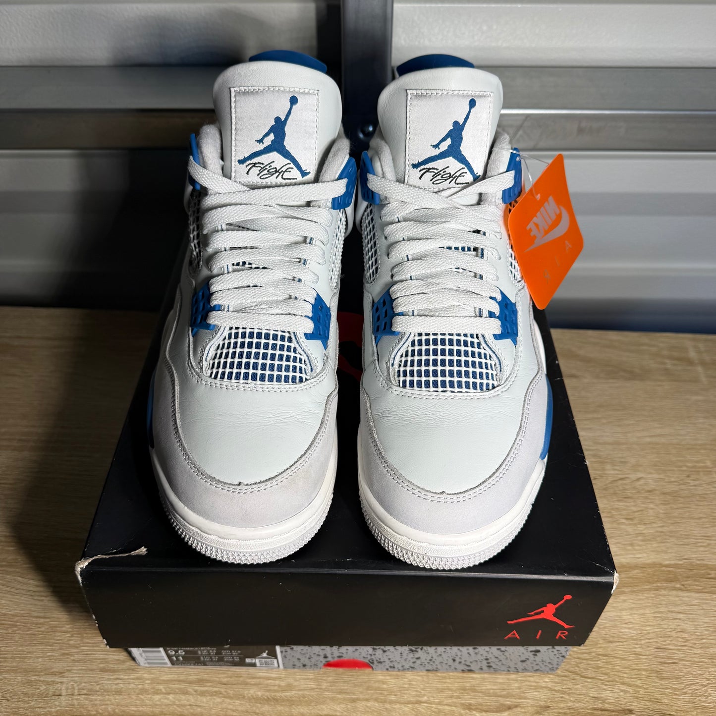 Size 9.5 - AJ 4 Retro Military Blue
