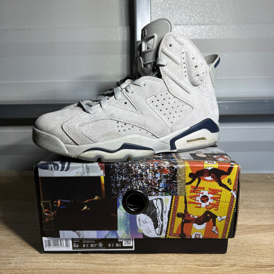 Size 8.5 - AJ 6 Retro Mid Georgetown Suede Navy