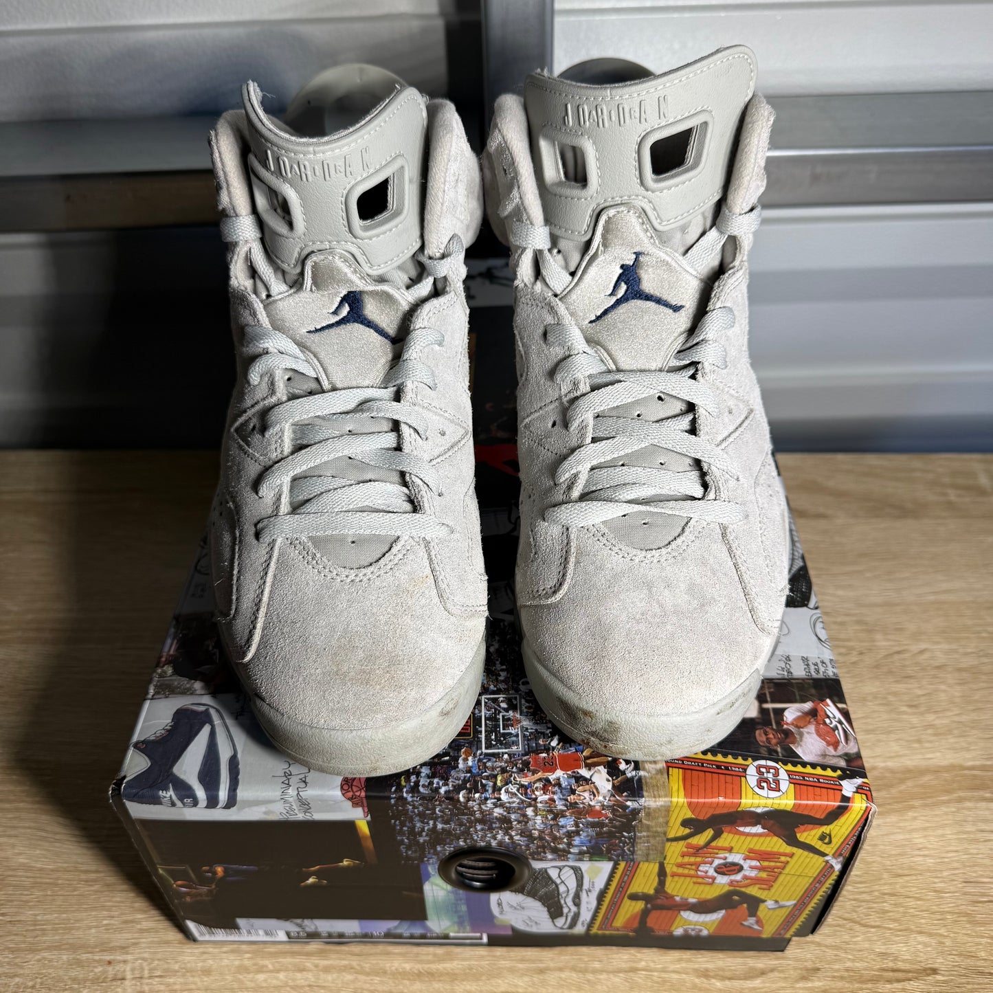 Size 8.5 - AJ 6 Retro Mid Georgetown Suede Navy
