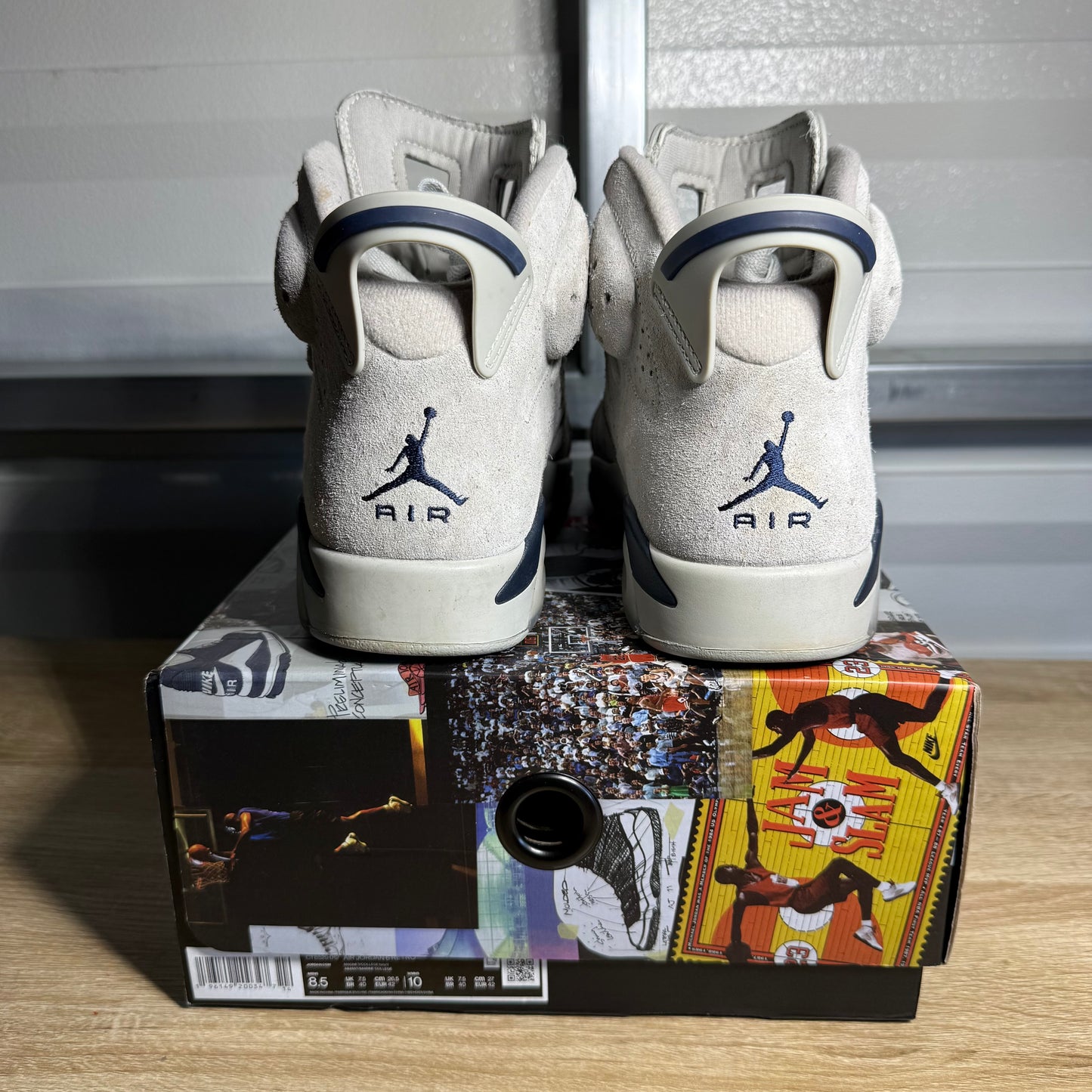 Size 8.5 - AJ 6 Retro Mid Georgetown Suede Navy