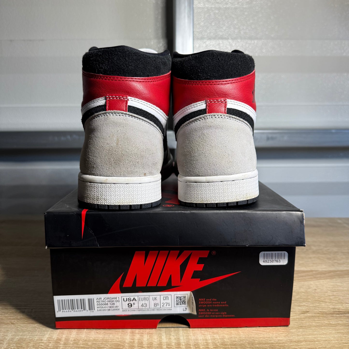 Size 9.5 - AJ 1 Retro High OG Smoke Grey