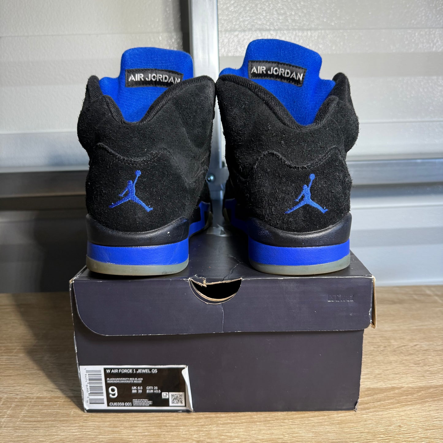 Size 9.5 - AJ 5 Retro Racer Blue