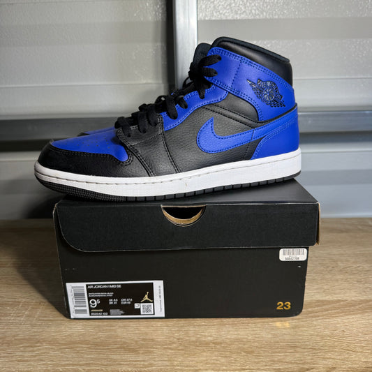 Size 9.5 - AJ 1 Mid Hyper Royal 2021