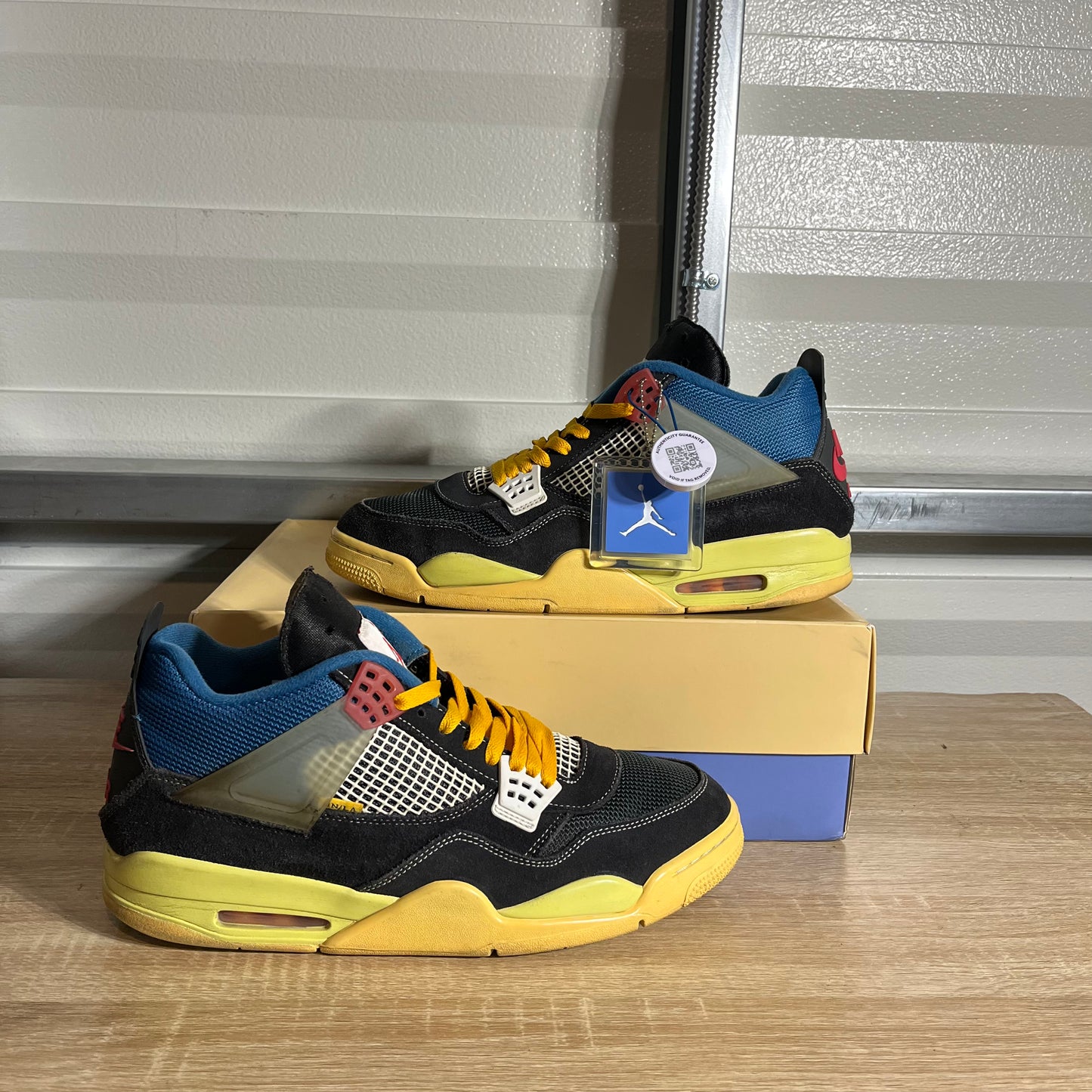 Size 13 - AJ 4 Retro Union LA Off Noir