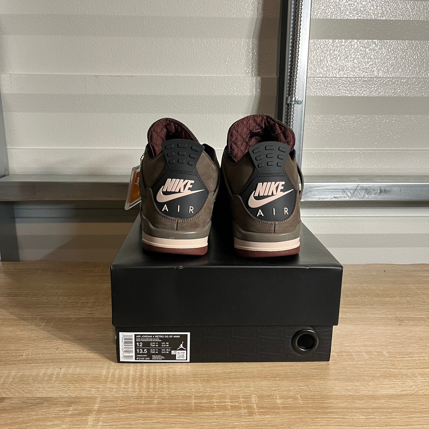 Size 12 - AJ 4 Retro A Ma Maniére Dark Mocha