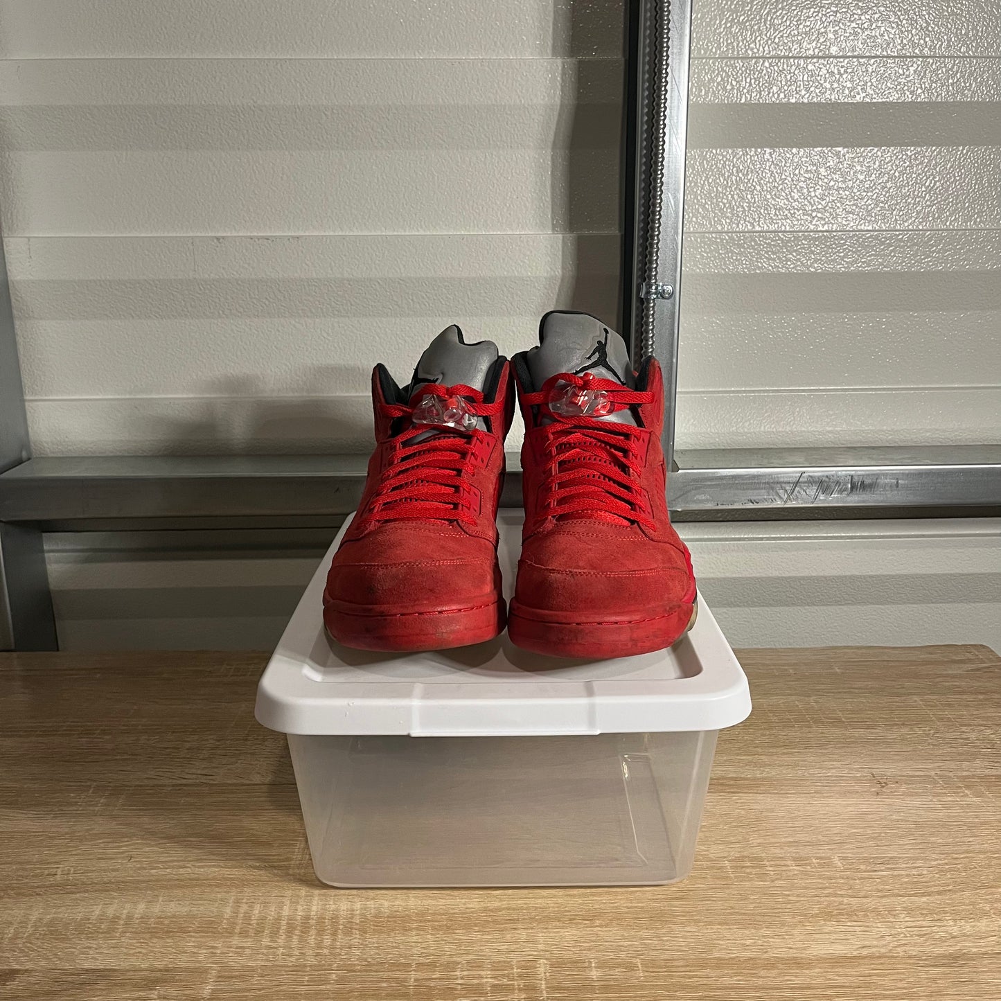 Size 12 - AJ 5 Retro Red Suede