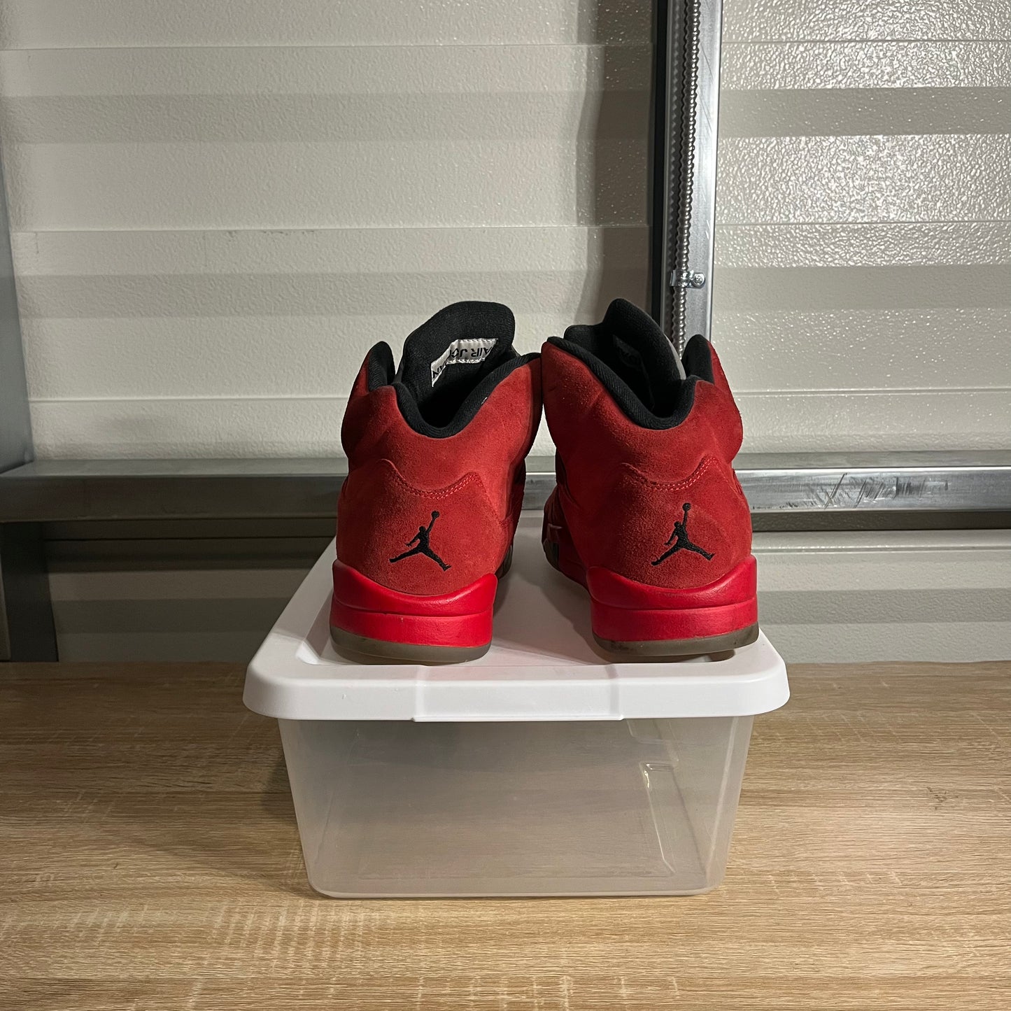 Size 12 - AJ 5 Retro Red Suede