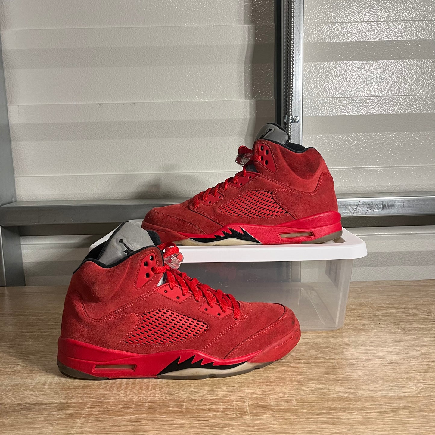 Size 12 - AJ 5 Retro Red Suede