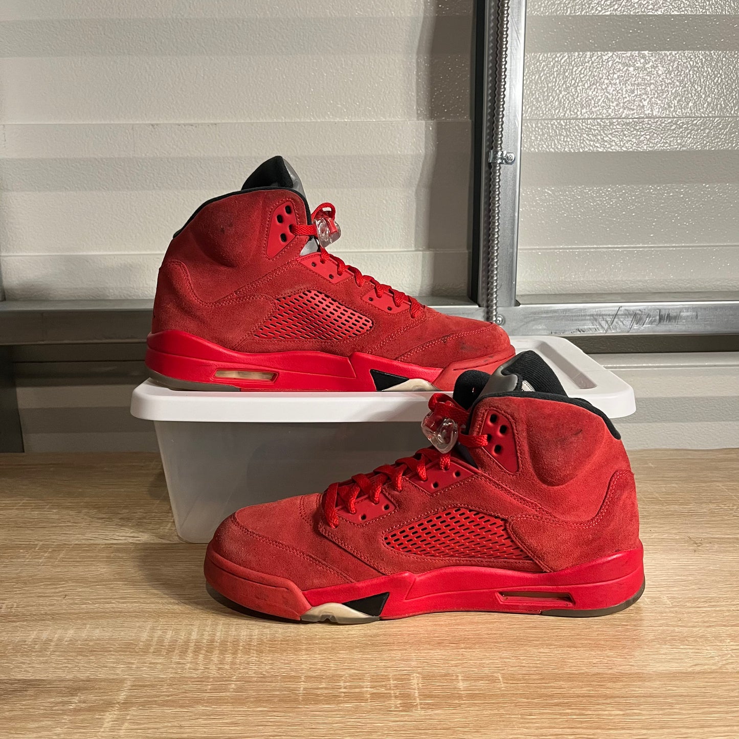 Size 12 - AJ 5 Retro Red Suede