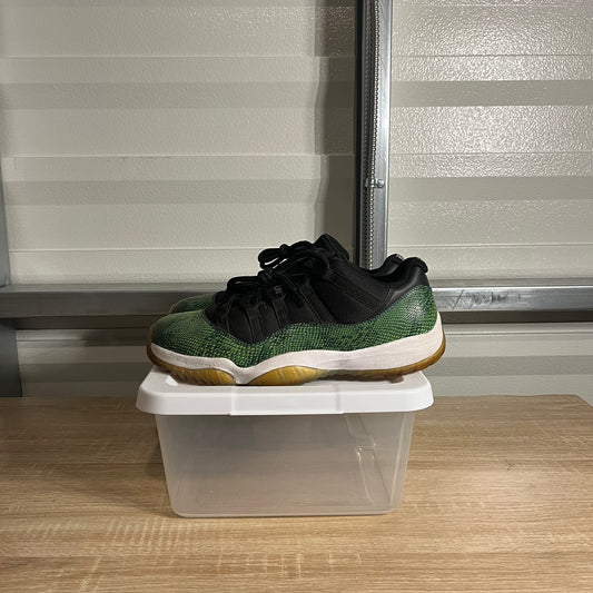 Size 10.5 - AJ 11 Retro Low Green Snakeskin