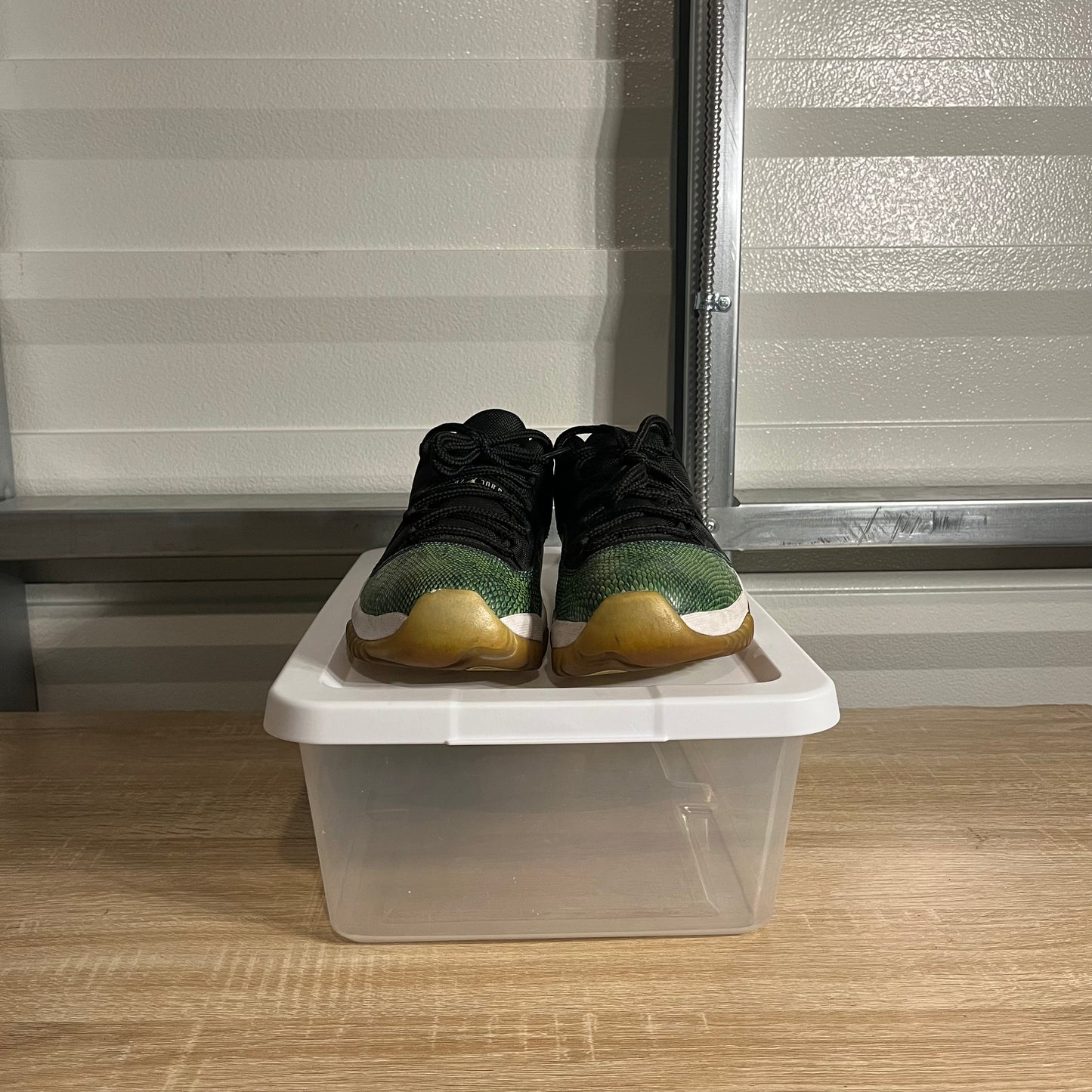 Size 10.5 - AJ 11 Retro Low Green Snakeskin