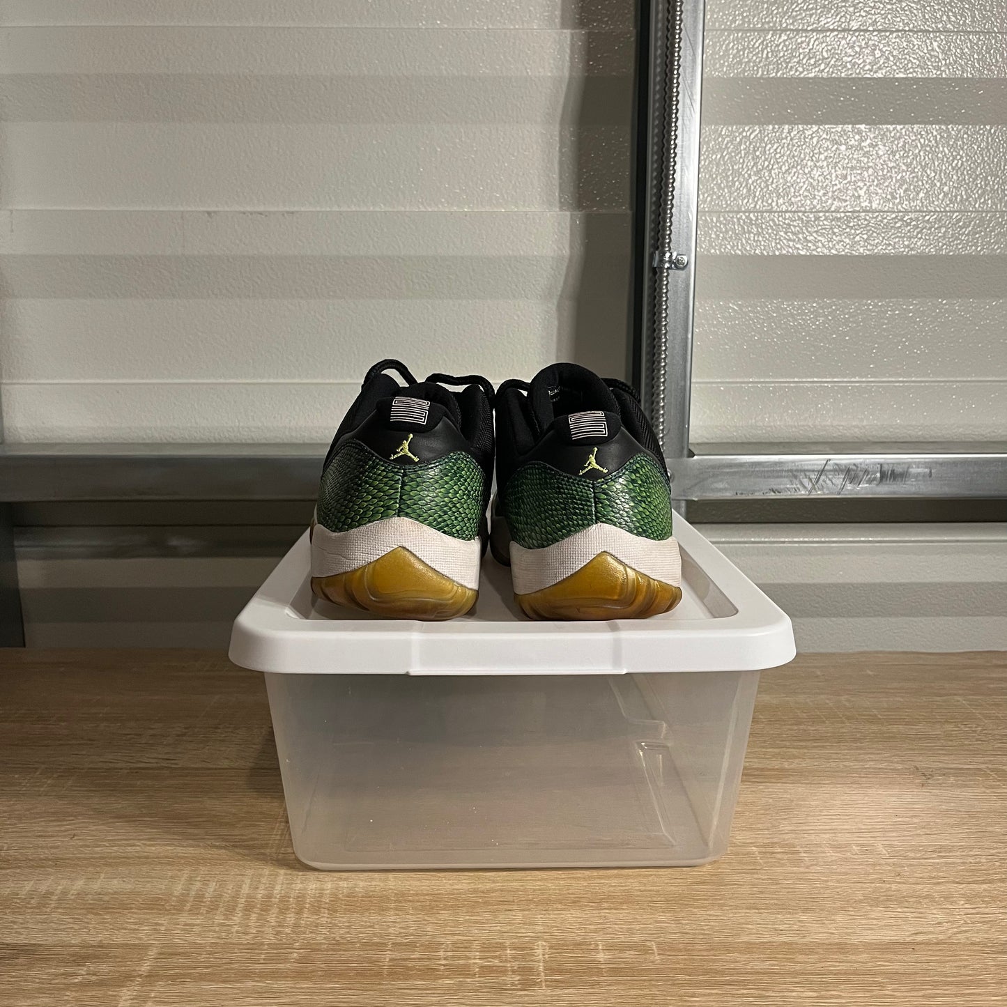 Size 10.5 - AJ 11 Retro Low Green Snakeskin