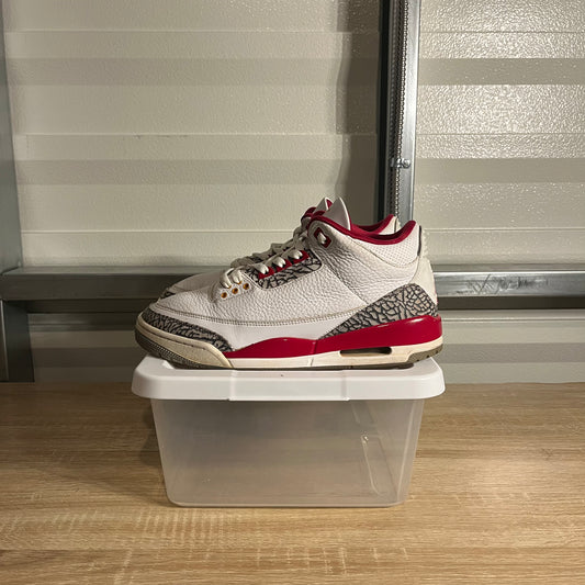 Size 10 - AJ 3 Retro Cardinal Red