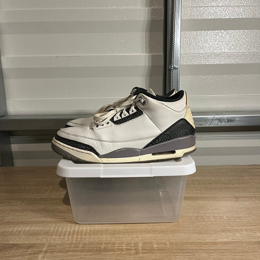 Size 12 - AJ 3 Retro Cement Grey