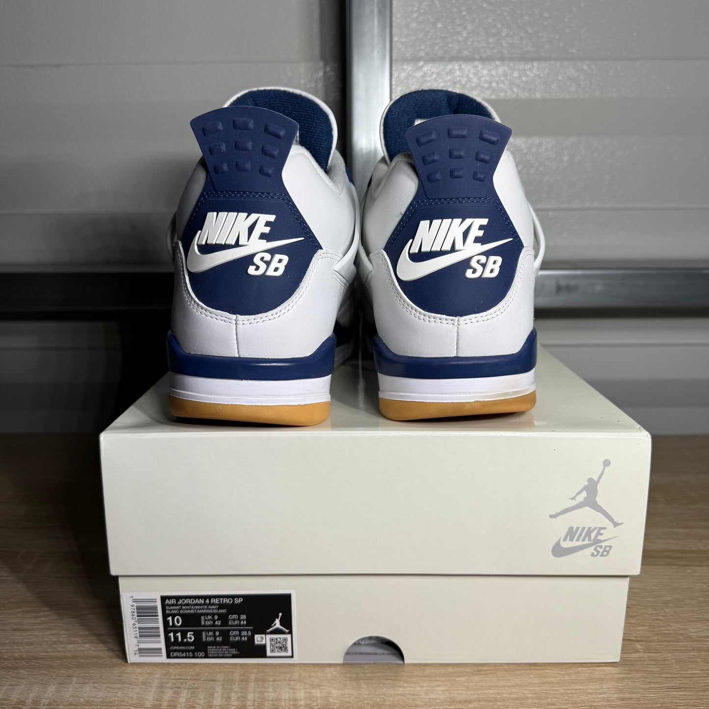 Size 10 -  SB x AJ 4 Retro SP Navy