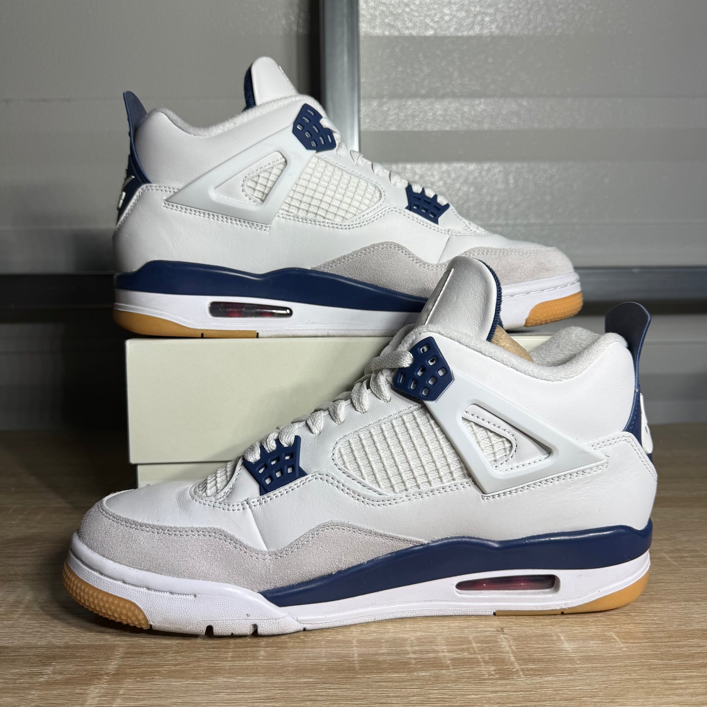 Size 10 -  SB x AJ 4 Retro SP Navy