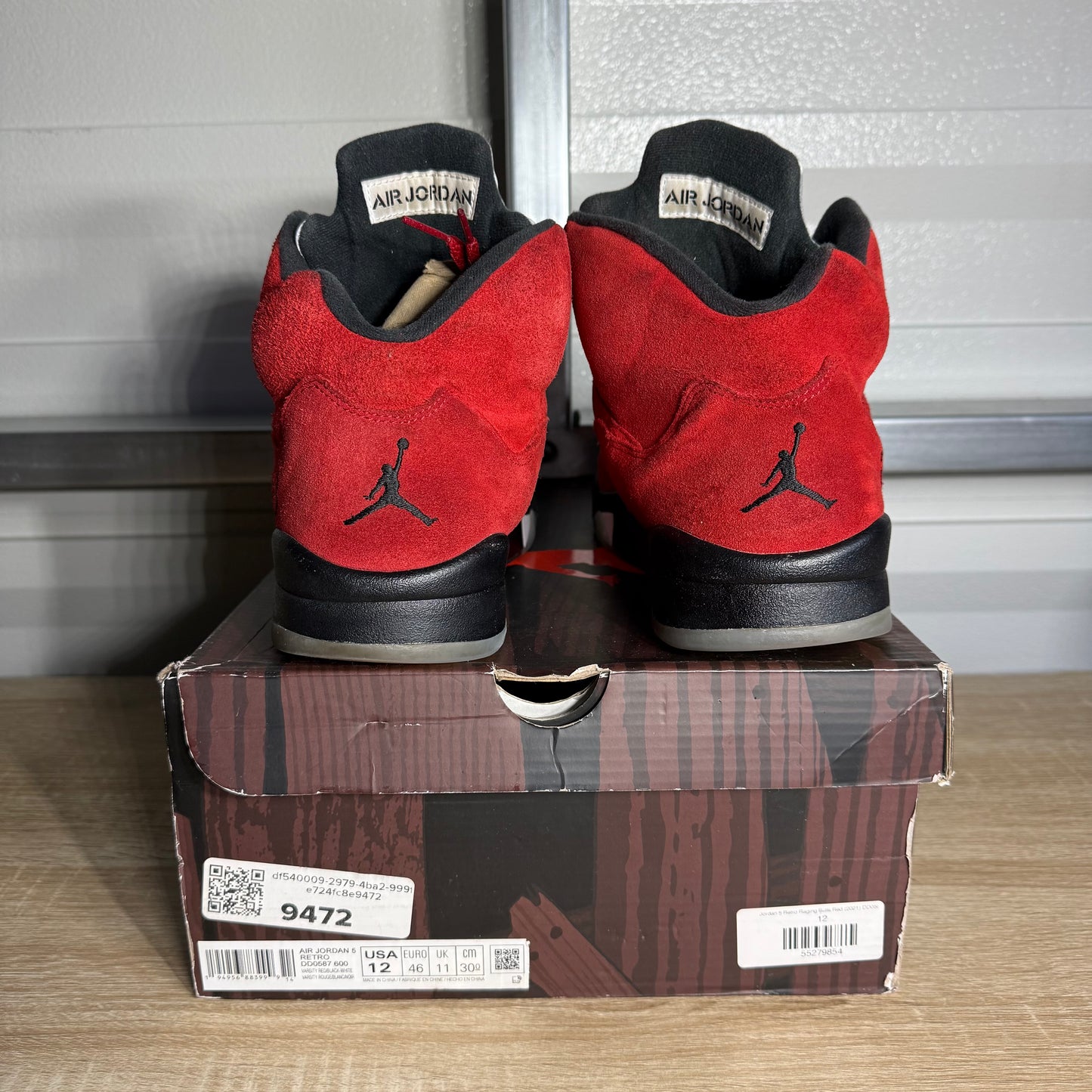 Size 12 - AJ 5 Retro Raging Bull