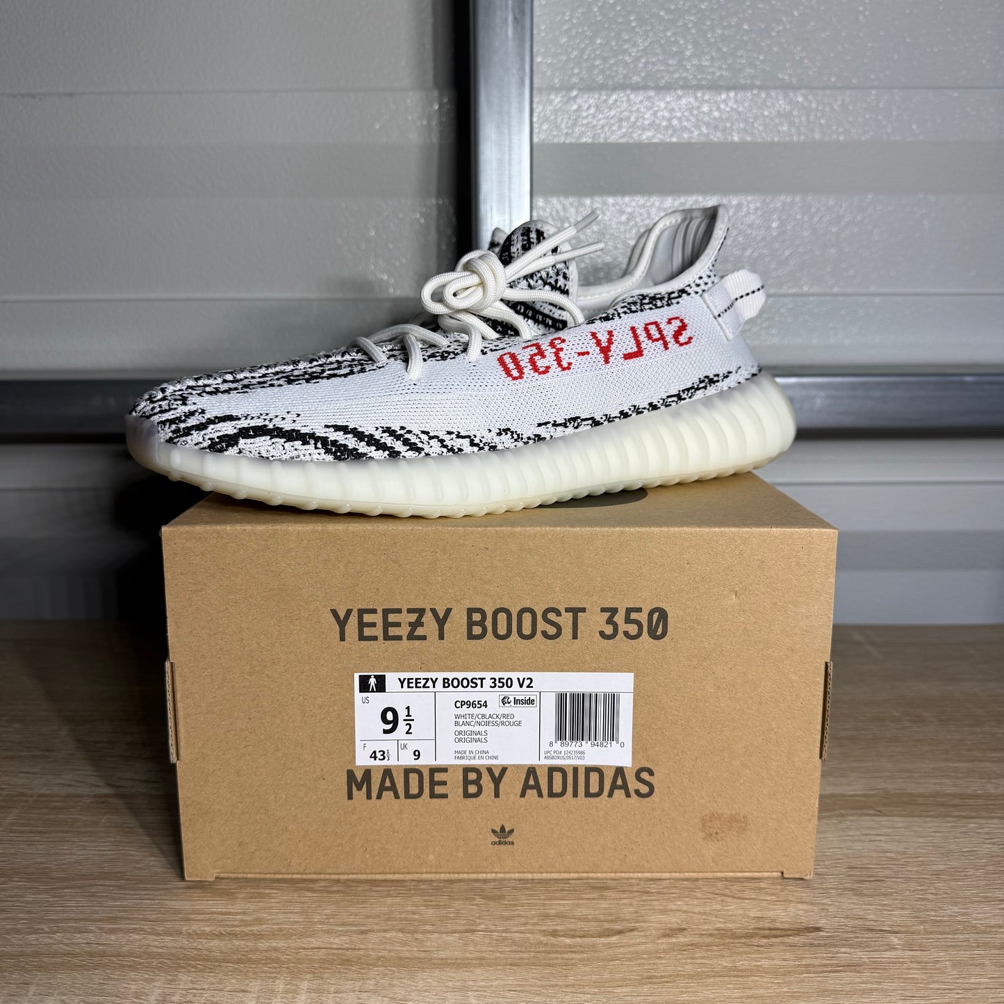 Size 9.5 - YZY Boost 350 V2 Zebra