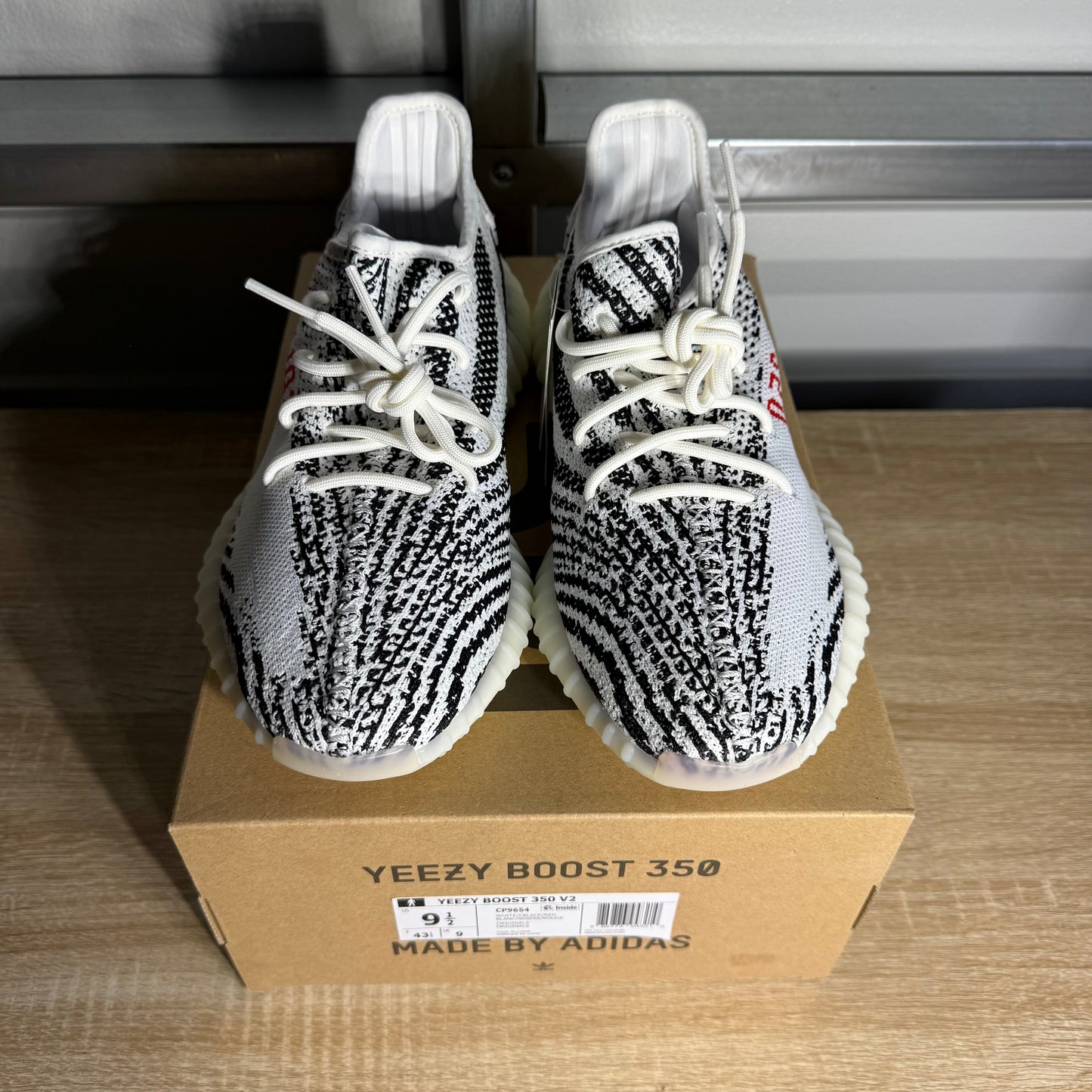 Size 9.5 - YZY Boost 350 V2 Zebra