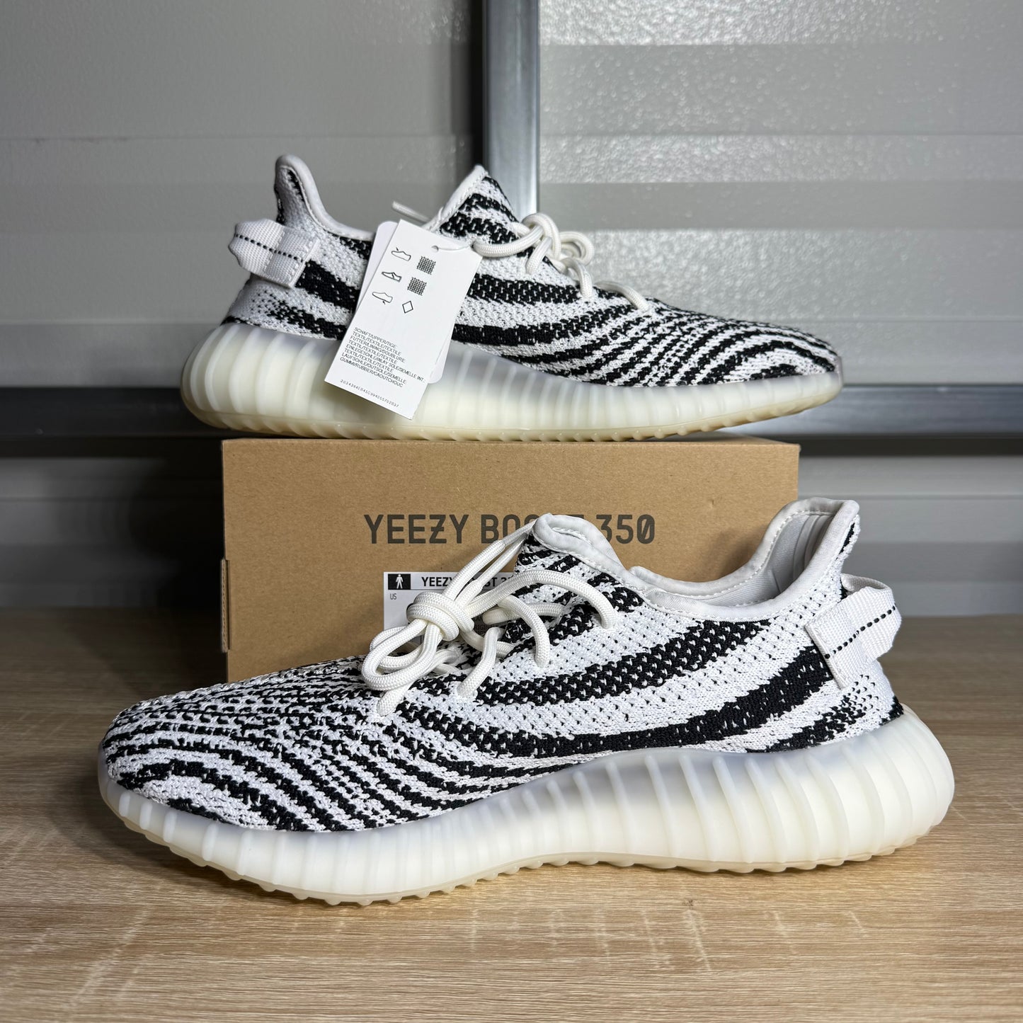 Size 9.5 - YZY Boost 350 V2 Zebra