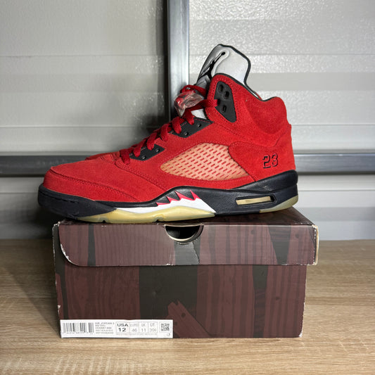 Size 12 -  AJ 5 Retro Raging Bull