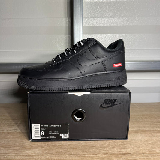 Size 9 - AF 1 Low Supreme Black