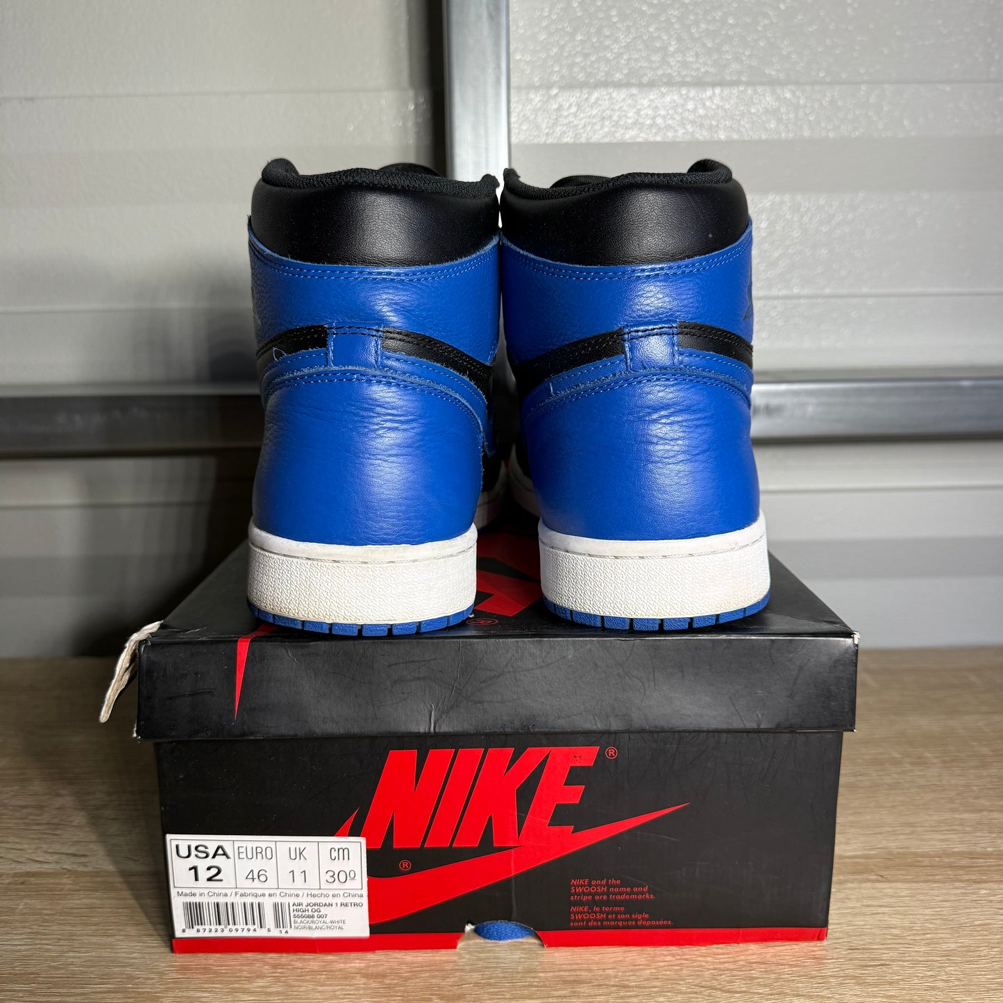 Size 12 - AJ 1 Retro High OG 2017 Royal Toe