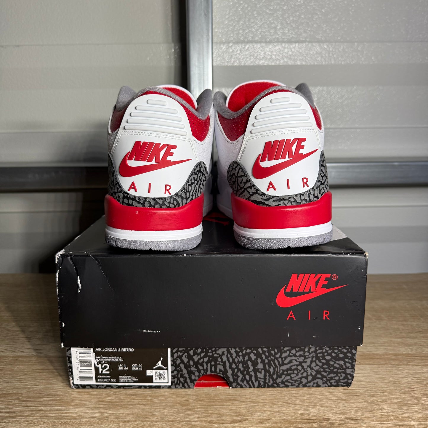 Size 12 - AJ 3 Retro Fire Red