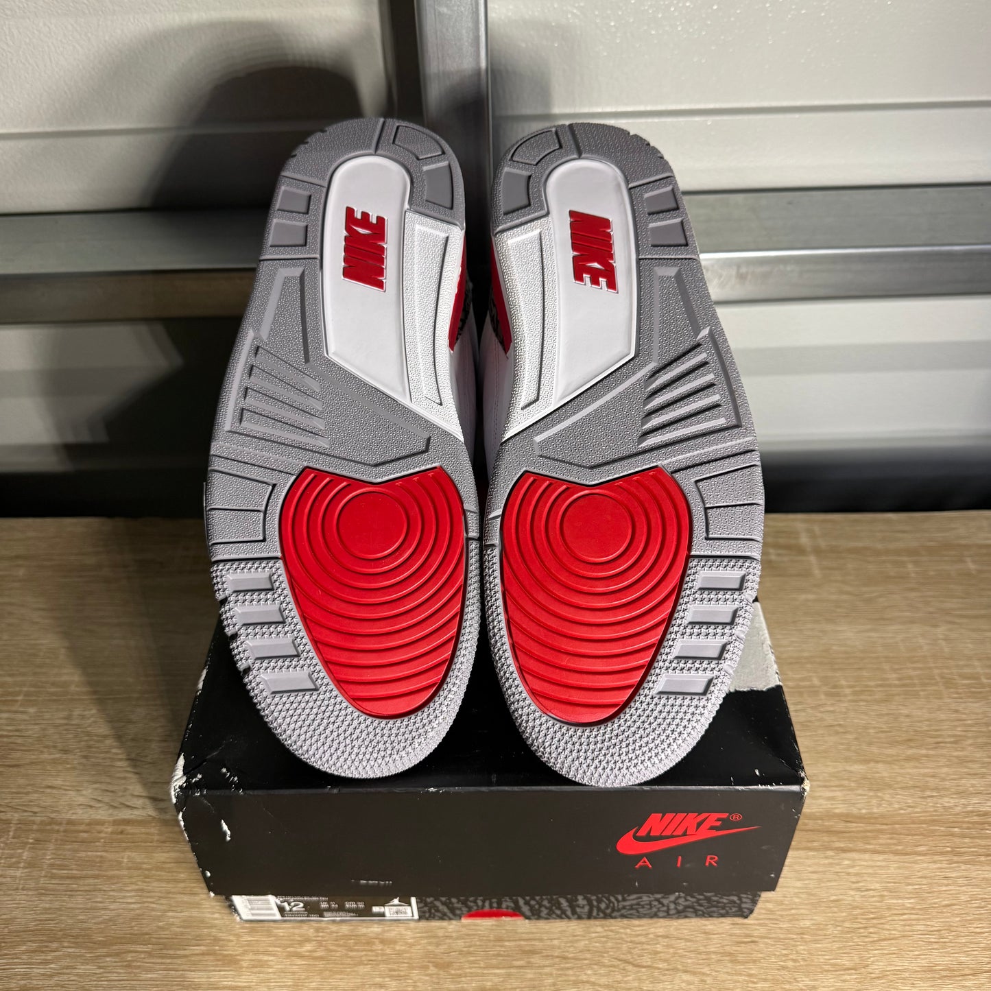 Size 12 - AJ 3 Retro Fire Red