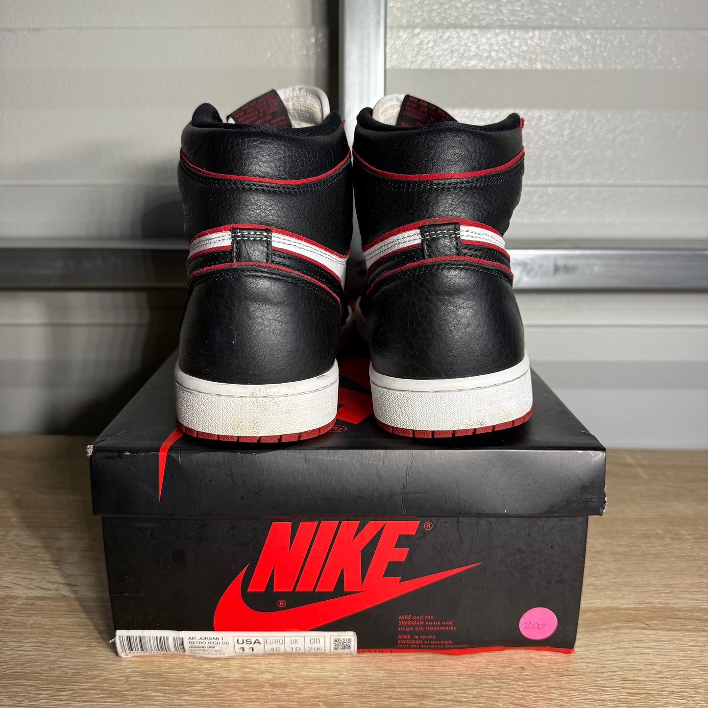 Size 11 -  AJ 1 Retro High OG Bloodline
