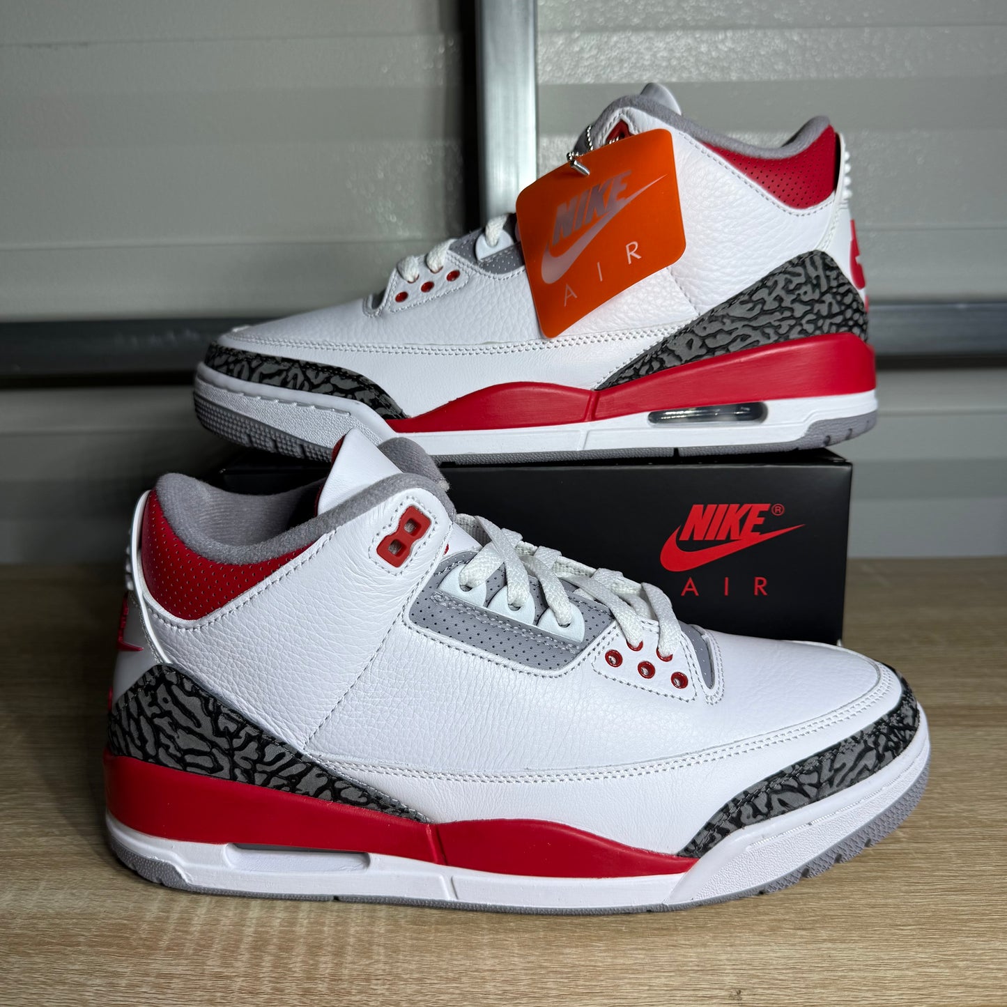 Size 9.5 – AJ 3 Retro Fire Red
