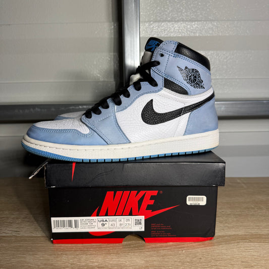 Size 9.5 - AJ 1 Retro High OG University Blue