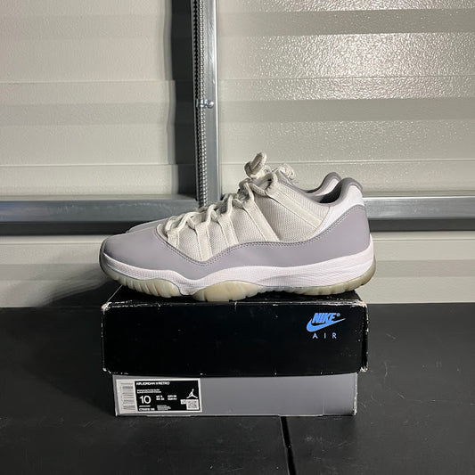 Size 10 - AJ 11 Retro Low Cement Grey