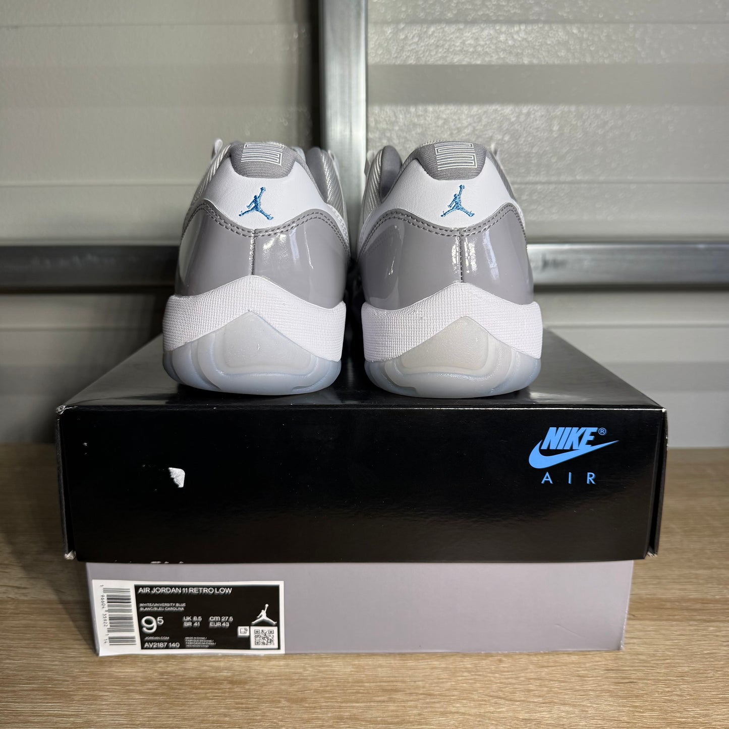 Size 9.5 - AJ 11 Low Cement Grey