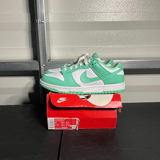 Size 9W - Dunk Low Retro Green Glow