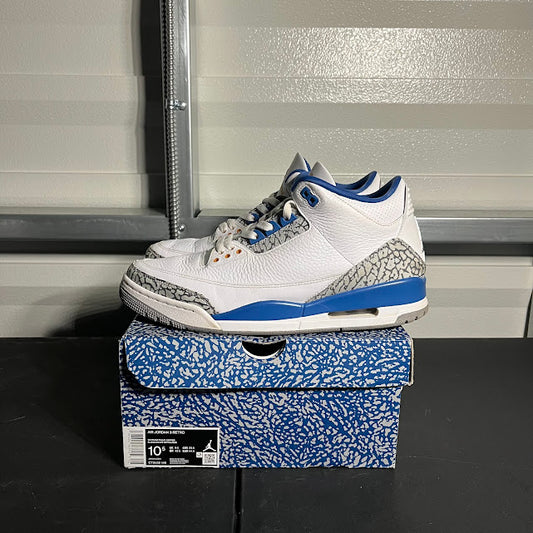 Size 10.5 - AJ 3 Retro Washington Wizards