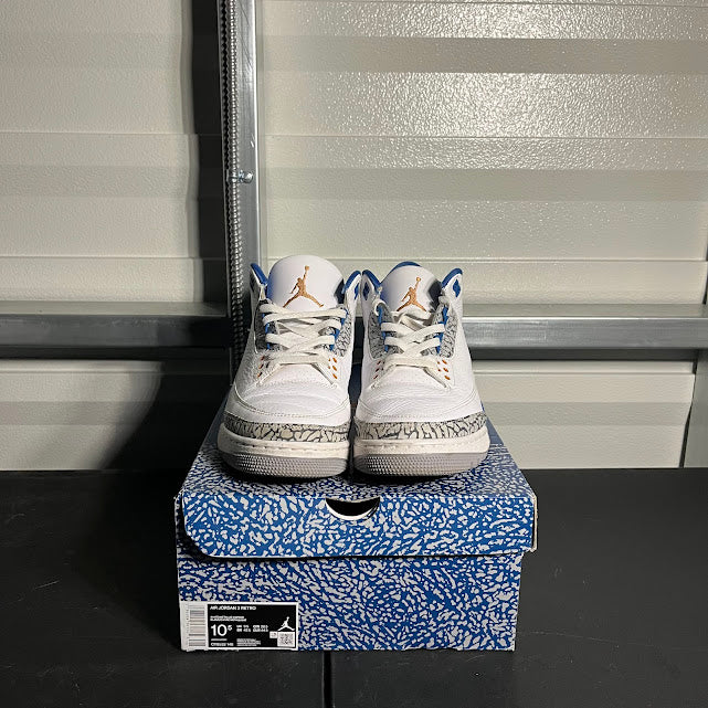 Size 10.5 - AJ 3 Retro Washington Wizards