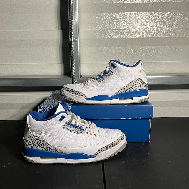 Size 10.5 - AJ 3 Retro Washington Wizards