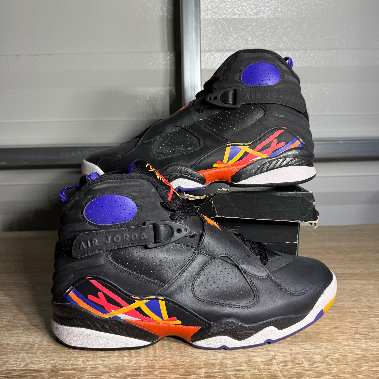 Size 12 - AJ 8 Retro Three Peat Custom